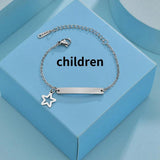 Custom Stainless Steel Rose Bracelet for Women Men Children