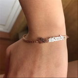 Personalized Stainless Steel Name Bracelet Cuban Chain