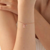 12 Constellation Necklace Birthstone Pendant Stainless Steel Chain
