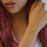 Personalized Stainless Steel 2 Names Bracelet for Women