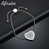Zircon Heart Pendant Bracelet Rhinestone Jewelry Gift