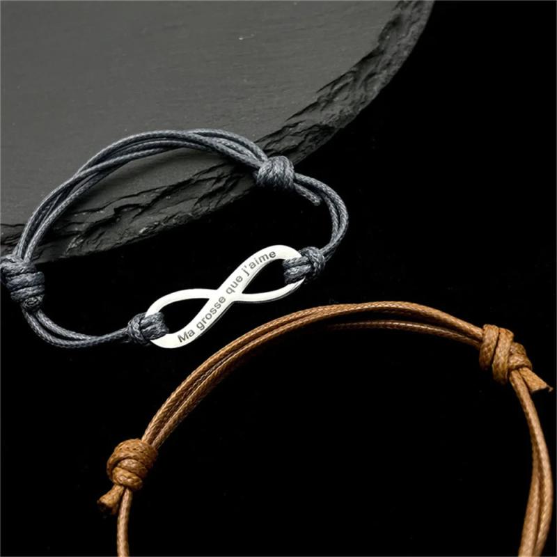 Personalised Multicolor Infinity Bracelet for Women Men