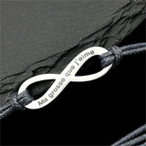 Personalised Multicolor Infinity Bracelet for Women Men