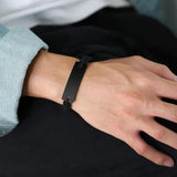 Personalized Stainless Steel Men's Bangle ID Bracelet