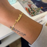 Personalized Cuban Link Couple Name Bracelet Stainless Steel Women Jewelry