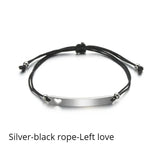 Personalized Couple Bracelets Stainless Steel Jewelry Gift