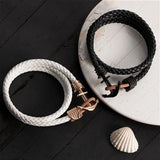 Yonney Personalized Anchor Bracelet Father Anniversary Gift For Husband