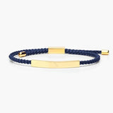 Adjustable Braided Rope Stainless Steel Tube Bracelet 2mm