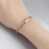2pcs Personalized Heart Magnetic Couple Bracelets for Christmas