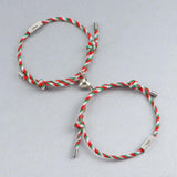 2pcs Personalized Heart Magnetic Couple Bracelets for Christmas