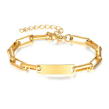 Personalized Name Baby ID Bracelet Stainless Steel Bangle