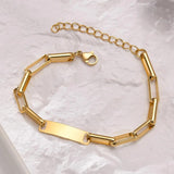 Personalized Name Baby ID Bracelet Stainless Steel Bangle