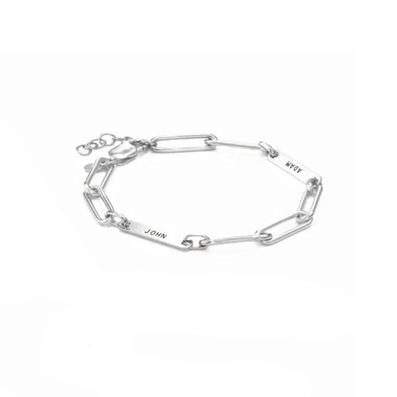 Customized Stainless Steel Name Bracelet for Her