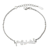 Personalized Arabic Name Bracelet Stainless Steel for Women Girl