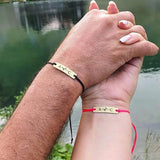 Personalized Couple Name Bracelet Stainless Steel Anniversary Gift