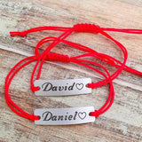 Personalized Couple Name Bracelet Stainless Steel Anniversary Gift