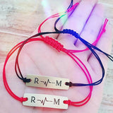 Personalized Couple Name Bracelet Stainless Steel Anniversary Gift