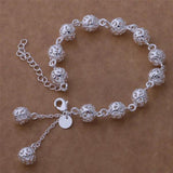 Lucky 925 Silver Charm for Women Christmas Lady Jewelry