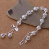 Lucky 925 Silver Charm for Women Christmas Lady Jewelry