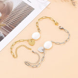 Personalized Stainless Steel Heart Charm Bracelet Women's Jewelry
