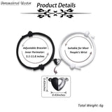 Heart Attracting Magnet ID Tag Couple Bracelets