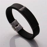 Men's Customizable Medical Alert Bracelet - 5 Line Stainless Steel ID