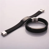 Men's Customizable Medical Alert Bracelet - 5 Line Stainless Steel ID