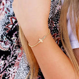Custom Engraved Name Bracelet Cross Stainless Steel Unisex Gift