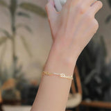 Stainless Steel Names Bracelets Adjustable Bangle Couples Jewelry