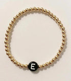 Gold Color Couple Letter Bracelets for Women and Men
