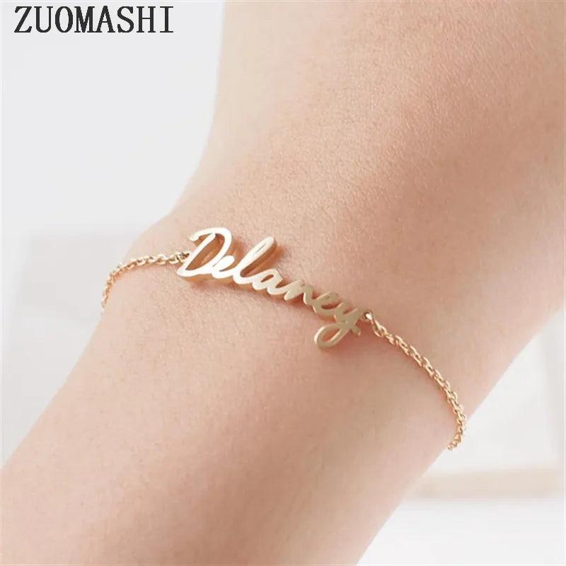 Personalized Name Bracelet for Her His Family Bridesmaid Gift