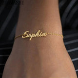 Personalized Name Bracelet for Her His Family Bridesmaid Gift