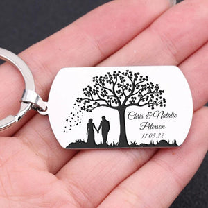 Anniversary Keychain Personalized Surprise Wedding Gift
