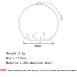 LUTAKU Personalized Name Bracelet Stainless Steel Bangle