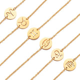 Zodiac Signs Stainless Steel Bracelet - Constellations Birthday Jewelry