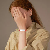 Adjustable Braided Bracelet with Stainless Steel Bar, Personalized