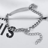 Personalized Crown Chain Name Bracelet for Women