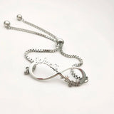 Personalized Infinite Symbol Bracelet Stainless Steel Chain