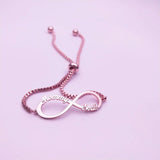 Personalized Infinite Symbol Bracelet Stainless Steel Chain