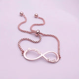 Personalized Infinite Symbol Bracelet Stainless Steel Chain
