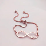 Personalized Infinite Symbol Bracelet Stainless Steel Chain
