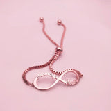 Personalized Infinite Symbol Bracelet Stainless Steel Chain