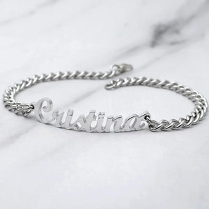 Name Bracelet Women Personalized Initials Wedding Jewelry Gift