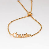 Adjustable Name Letter Bracelet DIY Slide With Drill Bracelet