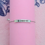 Personalized Music Code Bracelet Engraved Text Name Bangle for Women