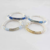 Colorful Soft Ceramics Beads Adjustable Bracelet Travel Beach Jewelry