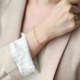 Name Bracelet Personalized Handwritten Signature Pendant Stainless Steel Jewelry