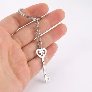 Lemegeton Name Keychain Heart Keychain for Women Stainless Steel Key Ring