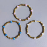 Gold-color Mixed Stone Bracelet