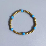 Gold-color Mixed Stone Bracelet